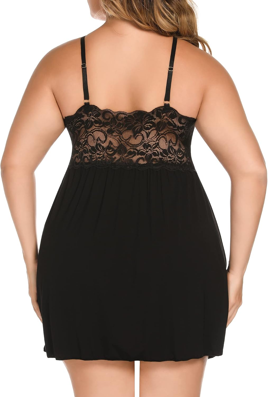 Women's Plus Size Lace Modal Spaghetti Straps - Image 2