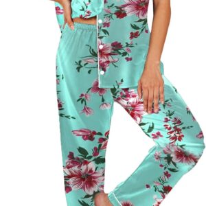 Women's Short-Sleeved Pajama Set, Soft Button-Up Pajama Set